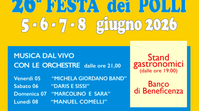 Festa dei Polli dal 5 al 8 giugno a Piacenza nel quartiere Farnesiana