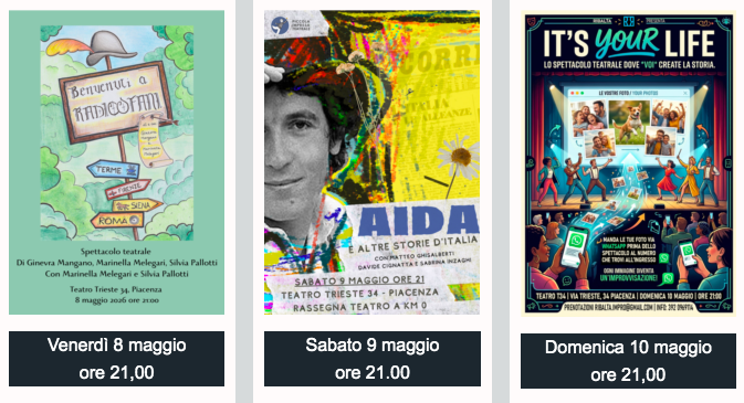 Teatro Km 0 dall'8 al 10 maggio