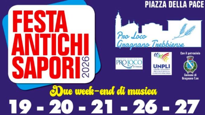 Fiera degli Antichi Sapori 2026 a Gragnano