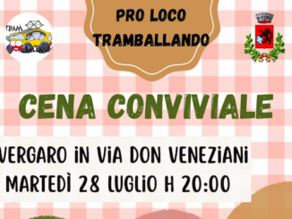 Cena Conviviale a Rivergaro il 28 luglio 2026