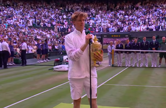 bis di Sinner a Wimbledon entusiasmo a Piacenza