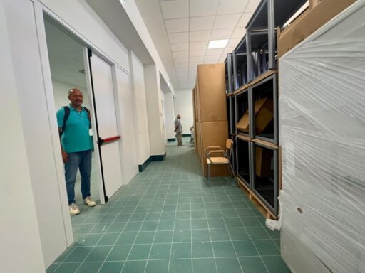 Ex Manifattura Tabacchi, sopralluogo nel cantiere della nuova scuola: "Proseguono le ultime attività in vista del nuovo anno scolastico"