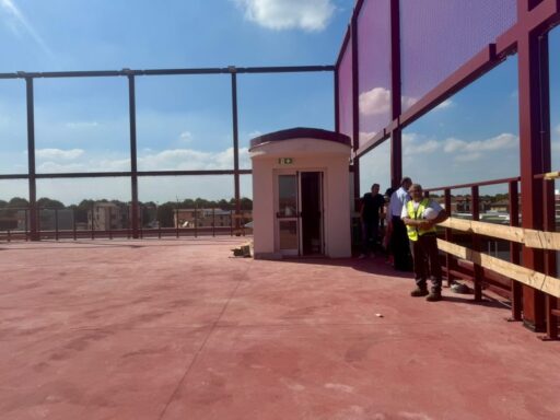 Ex Manifattura Tabacchi, sopralluogo nel cantiere della nuova scuola: "Proseguono le ultime attività in vista del nuovo anno scolastico"
