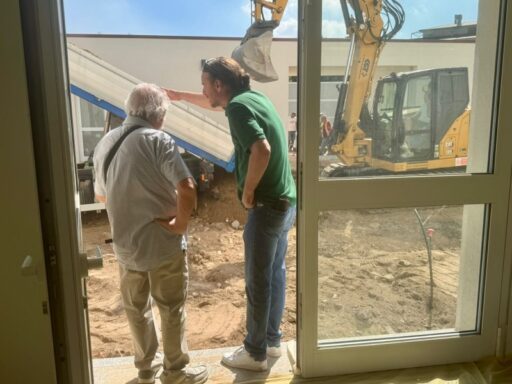 Ex Manifattura Tabacchi, sopralluogo nel cantiere della nuova scuola: "Proseguono le ultime attività in vista del nuovo anno scolastico"