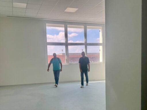 Ex Manifattura Tabacchi, sopralluogo nel cantiere della nuova scuola: "Proseguono le ultime attività in vista del nuovo anno scolastico"