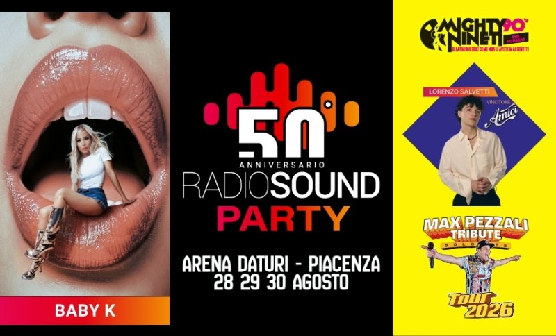 Radio Sound Party, tre giorni di festa al Daturi dal 28 al 30 agosto