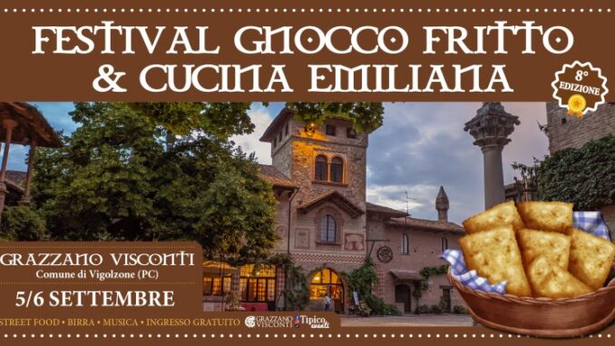 Festival del Gnocco Fritto e della Cucina Emiliana il 5 e 6 settembre