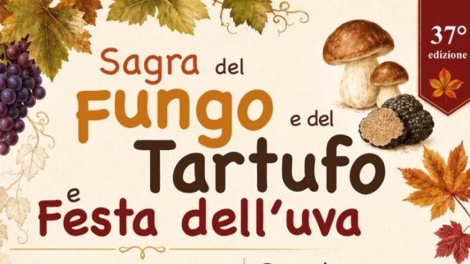 A Bobbio torna la Sagra del Fungo, Tartufo e Festa dell’Uva, il 4 ottobre tradizioni e cultura contadina