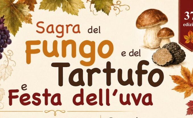 A Bobbio torna la Sagra del Fungo, Tartufo e Festa dell’Uva, il 4 ottobre tradizioni e cultura contadina
