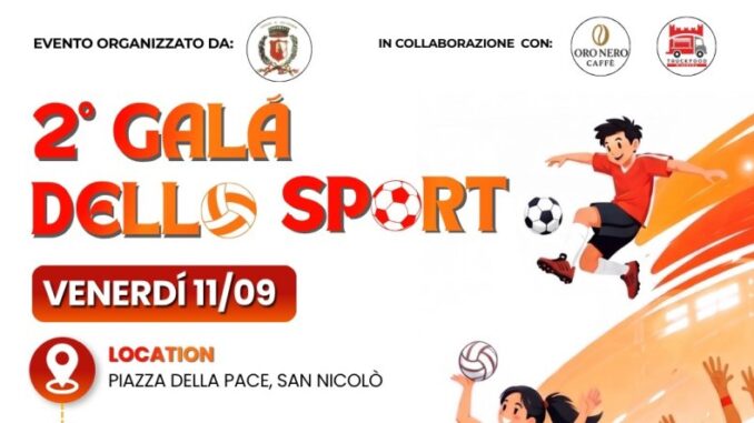 A San Nicolò torna il “Galà dello Sport” l'11 settembre, presentazione delle realtà sportive e grande divertimento con il Radio Sound Quiz Show