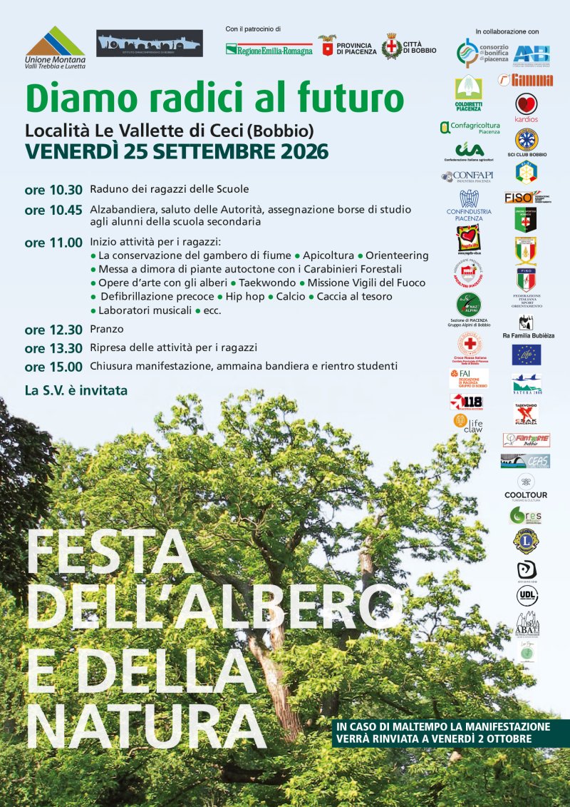 "Diamo radici al futuro", torna la Festa dell’Albero e della Natura