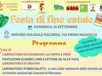 Festa di Fine Estate il 20 settembre all'Emporio Solidale Piacenza