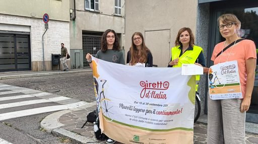 Giretto d'Italia, a Piacenza 5.404 passaggi in bici e con mezzi elettrici: 45 al minuto