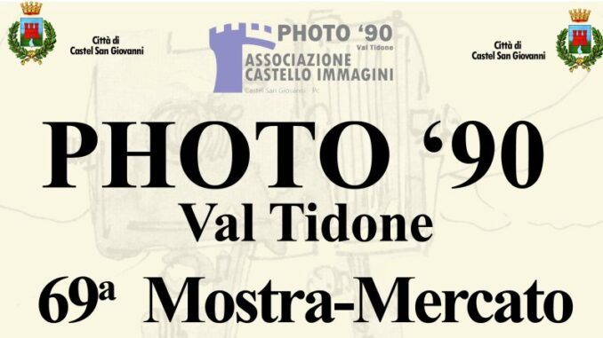 Il 4 ottobre a Castel San Giovanni la grande festa della fotografia con la 69ª edizione di "Photo ’90 Val Tidone"