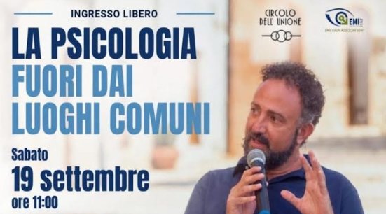 La psicologia fuori dai luoghi comuni, il 19 settembre incontro al Circolo dell'Unione: "La salute mentale è un diritto"