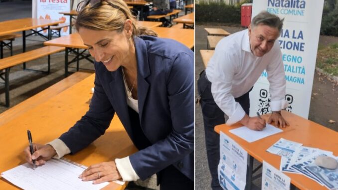 Natalità Bene Comune, alla Festa dell’Unità di Piacenza raccolte numerose firme per la petizione regionale
