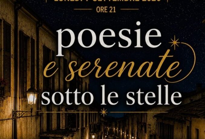Poesie e serenate sotto le stelle il 7 settembre 2026