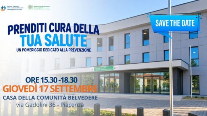 Prevenzione e sicurezza delle cure: il 17 settembre la Casa della Comunità Belvedere apre le porte ai cittadini
