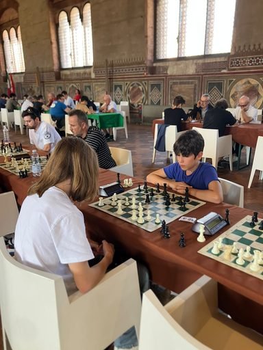 Scacchi, oltre cento giocatori a Palazzo Gotico per il quarto Semilampo Internazionale "Città di Piacenza"