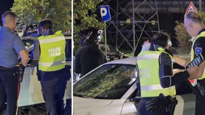 Sicurezza, operazione congiunta di polizia locale e carabinieri nella zona industriale: oltre cento persone identificate