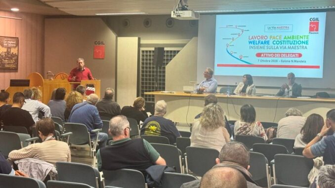 Cgil, assemblea dei delegati: salari, sanità e lavoro al centro della mobilitazione