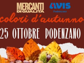 Colori d’Autunno a Podenzano, il 25 ottobre tornano la castagnata e i Mercanti di Qualità