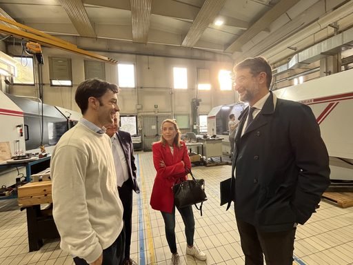 Confapi Industria e la giunta in visita a Tecnostamp, cinquant'anni di storia per un'eccellenza piacentina