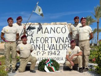 Da Piacenza a El Alamein, un lancio col paracadute per ricordare i Leoni della Folgore