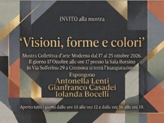 La mostra "Visioni, forme e colori" aperta a Cremona dal 17 al 25 ottobre