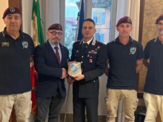 L'associazione nazionale paracadutisti d’Italia incontra il nuovo comandante dei carabinieri Paolo Leoncini
