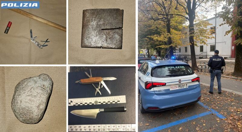 Ragazzini trovati con coltelli, pietre e bastoni: in pochi giorni quattro minorenni denunciati, sanzionati i genitori