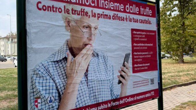 Truffe agli anziani, parte la nuova campagna informativa della polizia locale